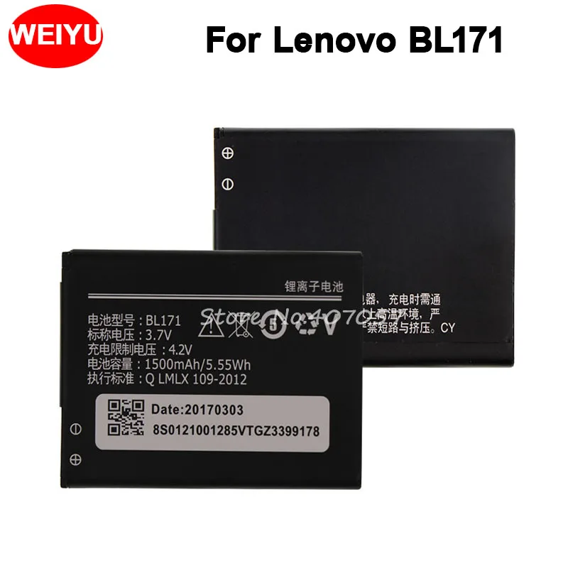 BL171 телефон Крышка батарейного отсека для Lenovo A356 A368 A390 A376 A370E A500 A60 A65 A319 батарея 1500