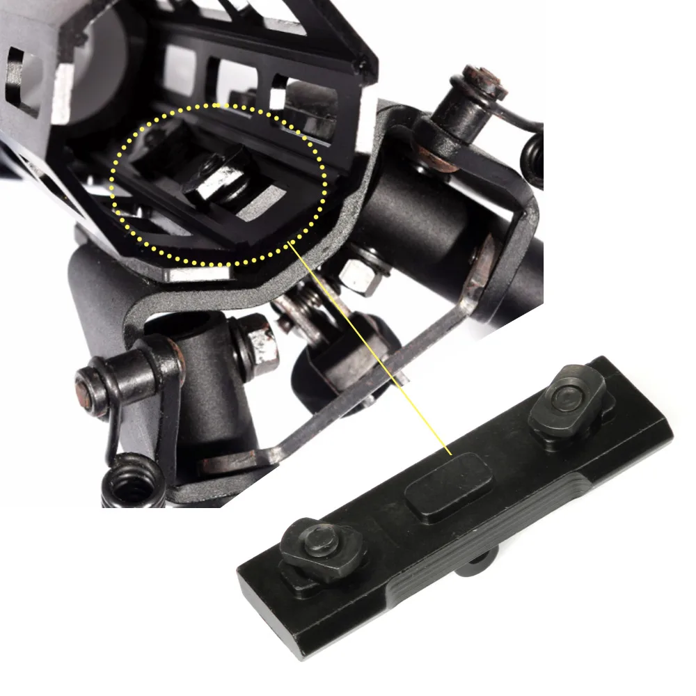 Адаптер для штатива M Lok из алюминиевого сплава профиль KeyMod слинг поворотный