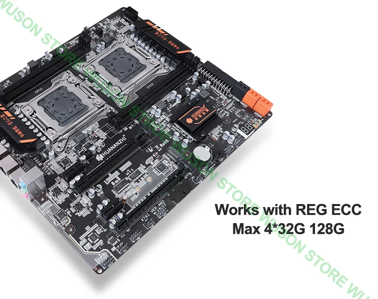 HUANANZHI dual X79 материнская плата скидка X79 LGA2011 настольная материнская плата с M.2 слотом dual Giga LAN поддержка 4*32G 128G SATA3.0