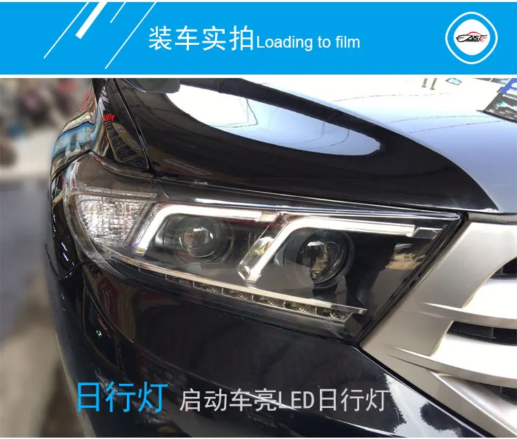 AKD автомобильный Стайлинг фар в сборе для Toyota Highlander светодиодный фонарь 2012 светодиодный DRL H7 D2H Hid вариант Ангел глаз би ксенон луч