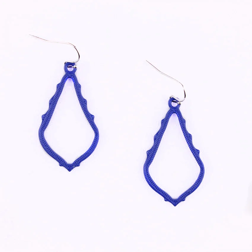 Богемные разноцветные фирменные серьги капельки из сплава с отрезами для люстры