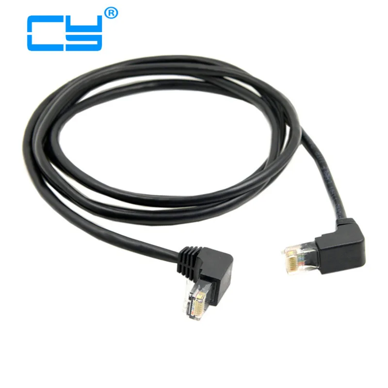 Вниз двойной 90 правый угловой изгиб 8P8C FTP STP UTP Cat 5e папа Lan Ethernet сетевой патч корд
