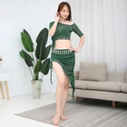 2 шт.компл. новое модное платье для танца живота костюм для восточных танцев костюмы для танца живота танцевальные юбки # DP0008