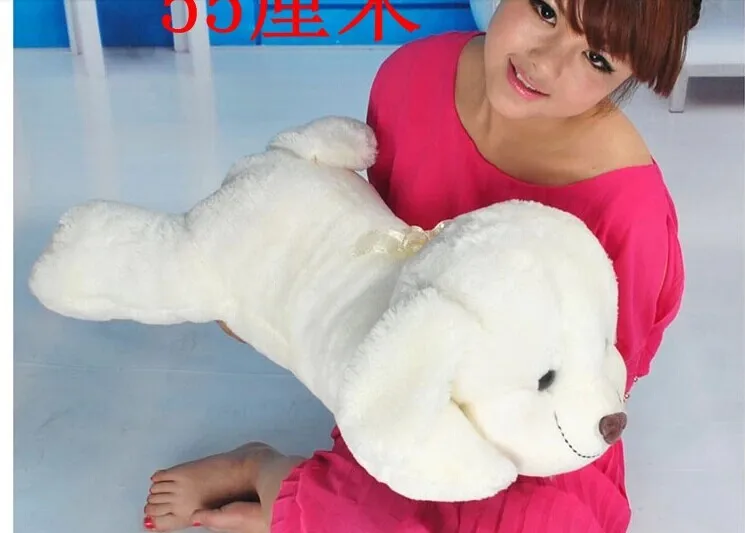 

Stuffed animal 55cm cute smiley dog plush toy doll w3004