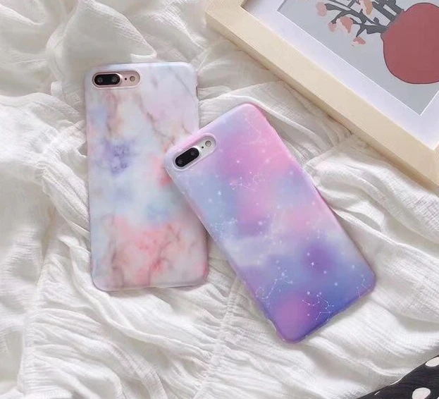 YHCSZ Constellation Marble Soft Full Cover Phone case for iphone 6 6s 7 8 plus X | Мобильные телефоны и аксессуары