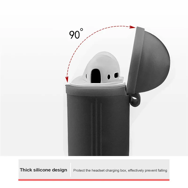 Ударопрочный чехол для AirPods, чехол для наушников, яркий цветной силиконовый чехол из ТПУ с Bluetooth для наушников, защитный чехол для Apple Airpods