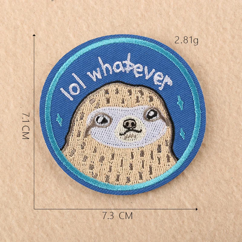 Cartoon Character Patch for Clothing Iron on Embroidered Sewing Applique Cute Sew on Fabric Badge DIY Apparel Accessories - Цвет: 1