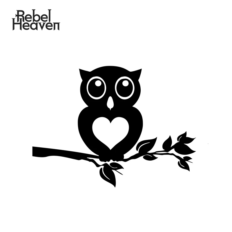Наклейка на автомобиль Rebel Heaven Виний JDM декоративная Божья Девочка Сова Сердце