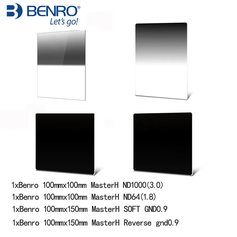 Benro MasterH 100x150 мм мягкий GND8 + обратный gnd0.9 100 ND1000 ND64 набор квадратных