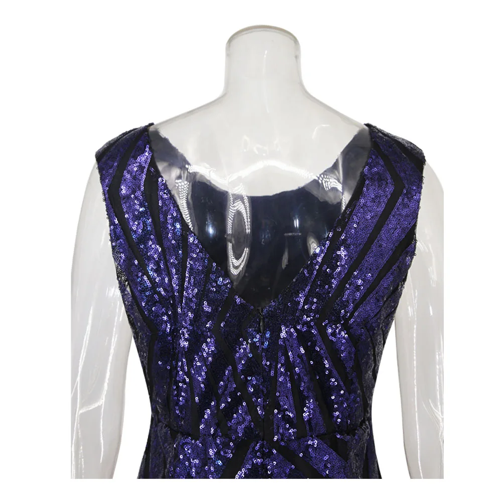 

Women sequined sexy dress After the V collar Slim Office Knee Party Bodycon dress Summer Elegant Feminine Casual dress vestido