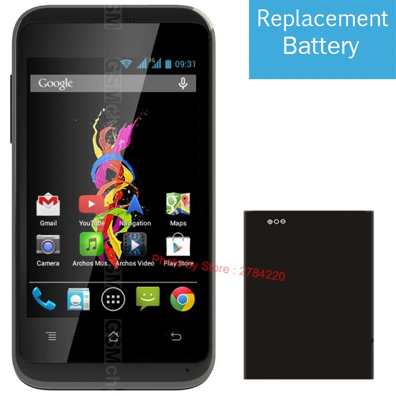 

1420mAh Replacement Battery For Archos 35 Titanium Bateria Batterie Baterij Mobile Phone Batteries