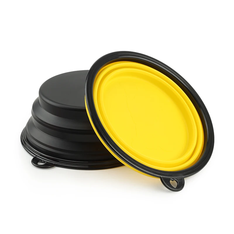 Миски для собак большого размера силиконовая Складная портативная миска