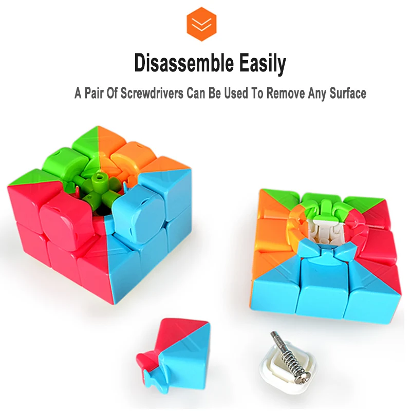 QIYI Cube 5,7 см 3x3x3 скорость для головоломки Красочные Neo Cubo Magico Stickerless для детей, взрослых, обучающая игрушка лучший ребенок
