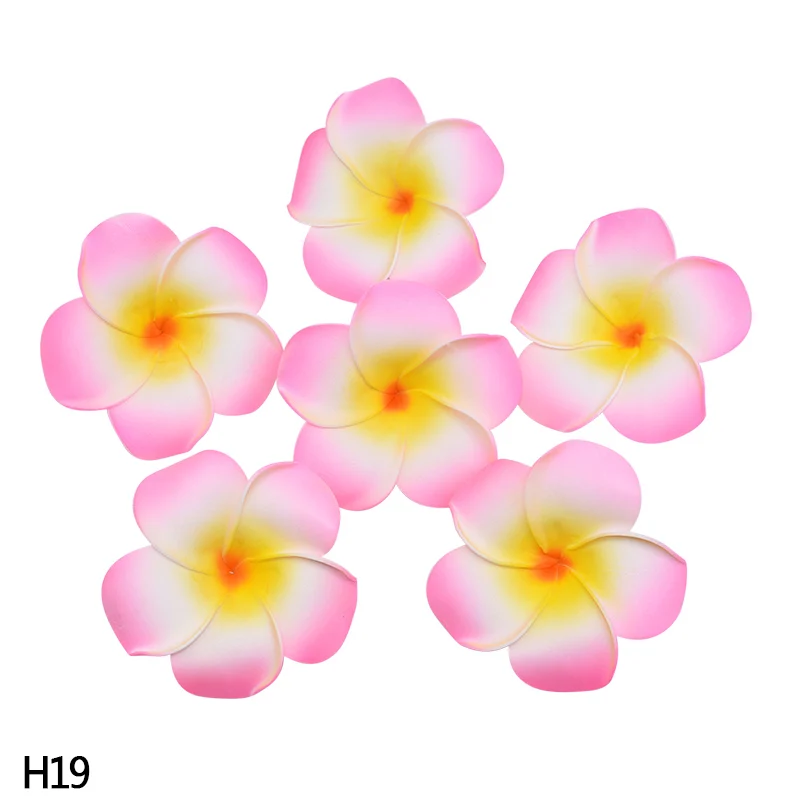 H19 10 шт. 5/6/7/8/9 см Плюмерия мыло ФРАНЖИПАНИ цветок искусственного шелка поддельное Яйцо цветок для Свадебная вечеринка дома украшения для самодельного изготовления - Цвет: H19
