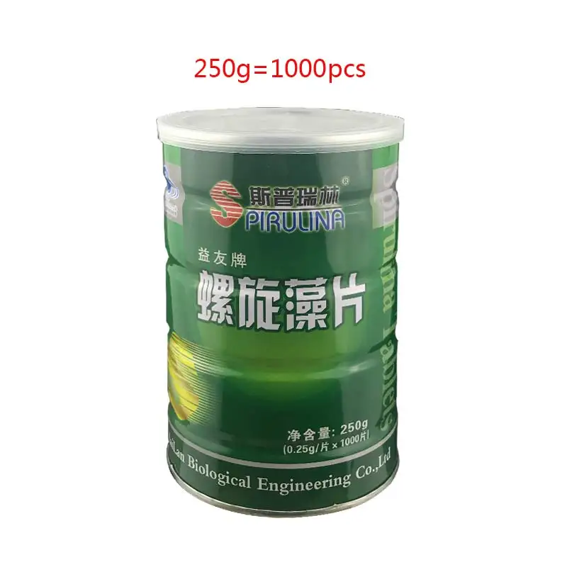 1000pcs Натуральный спирулинаenhance-Immune Organic Spirulina таблетки Здоровое питание Анти-усталость анти-радиация потеря веса 1000 шт - Цвет: 1000pcs