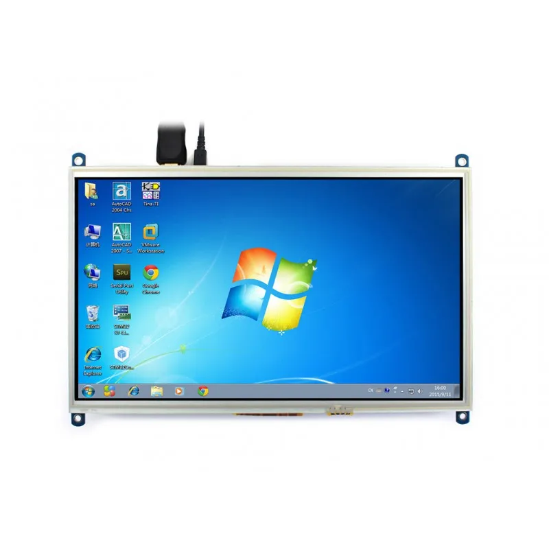 10,1 дюймовый HDMI ЖК-дисплей модуль резистивный сенсорный экран 1024x600 разрешение поддержка RPI 3B 3B+ Raspberry Pi Zero W WH