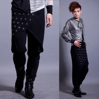 28 42 2015 fashion mens new male male personality harem pants djds skorts plus size trouseres singer costumes
