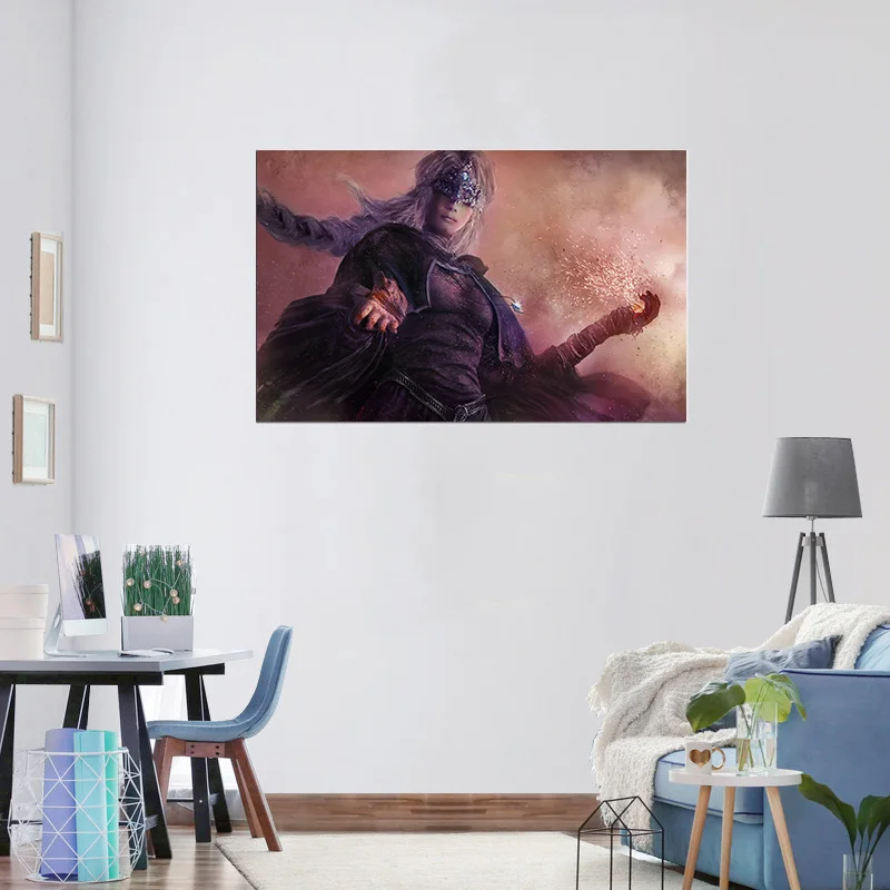 Плакат Dark souls игра-картинки печать дети спальня настенные наклейки ПВХ наклейки Ashen one плакаты домашний бар декоративная настенная наклейка 13в1