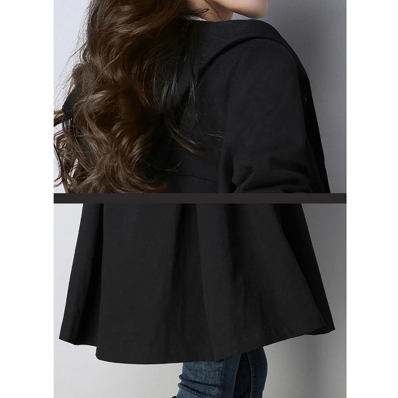 

Spring Trench Coat For Women 2021 Autumn New Single-breasted Female Windbreakers Women Hooded Coats Women Plus Size Trench Coats