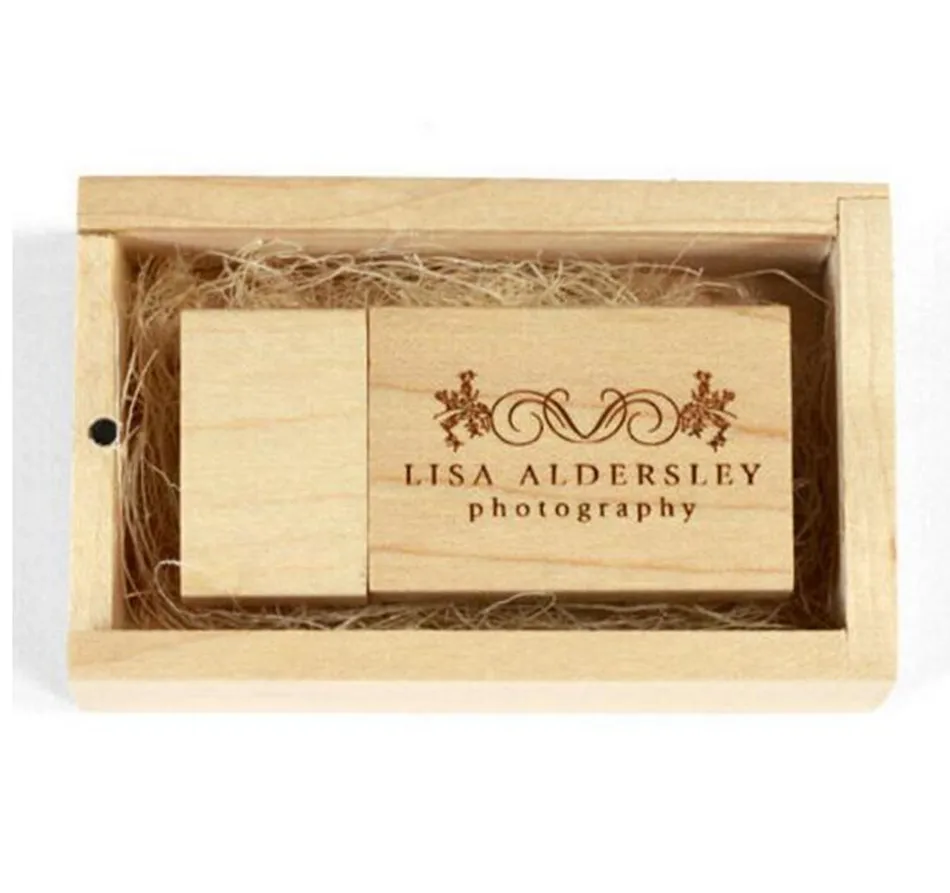 Брендовая новая деревянная флешка с DIY-логотипом, печатью на шёлке, версией USB 2.0 для хранения данных (Минимальный заказ 30 штук) на.