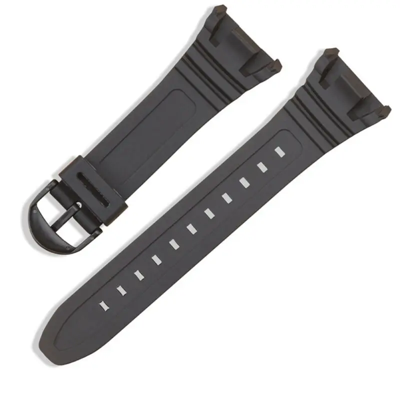 Ремешок для часов подходит модели Casio W-96H W96 гибкая Черная смола 577EA1 | Электроника
