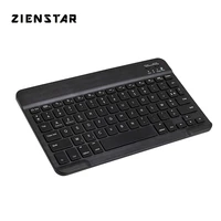 zienstar slim 10 azerty french wireless bluetooth keyboard for ipad macbook laptop computer pc and tabletrechargeable battery