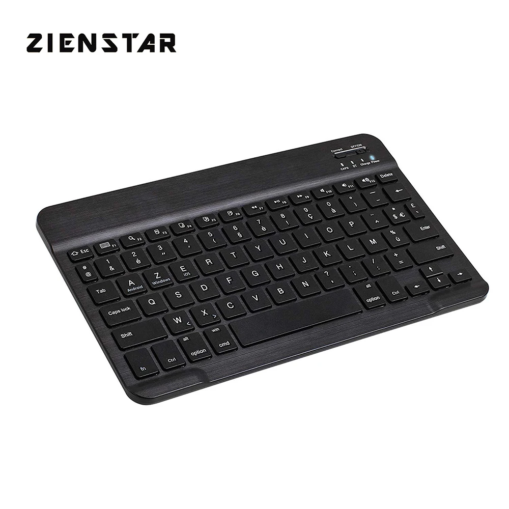 Zienstar тонкий 10 &quotAZERTY французский беспроводной Bluetooth клавиатура для IPAD Ноутбук