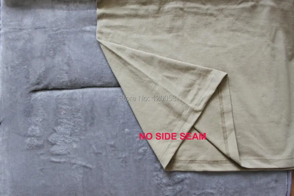 Тяжелое качество 205GSM 7 2 унции 100% хлопок мужские с коротким рукавом Baselayer супер
