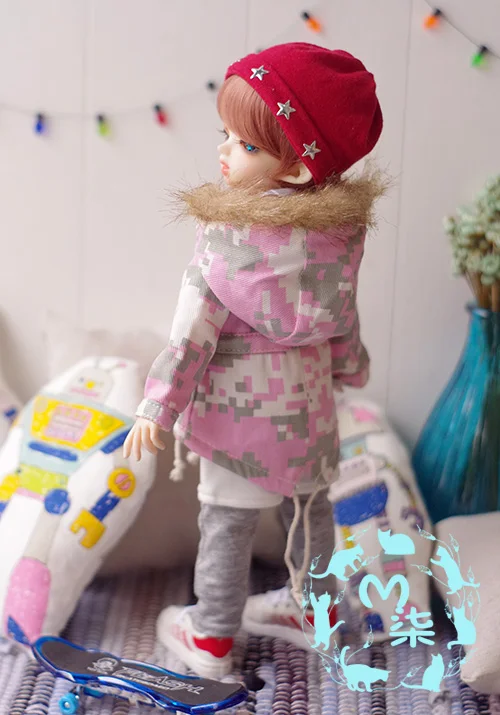 Miucat-BJD куклы камуфляж Толстовка Зимняя куртка для 1/6 yosd и 1/4msd 3 цвета