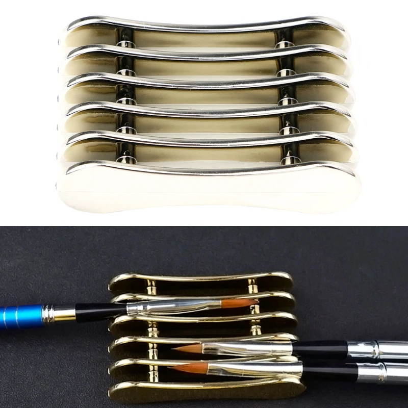 5 канавок для дизайна ногтей Кисть макияжа держатель ручки подставка акриловые