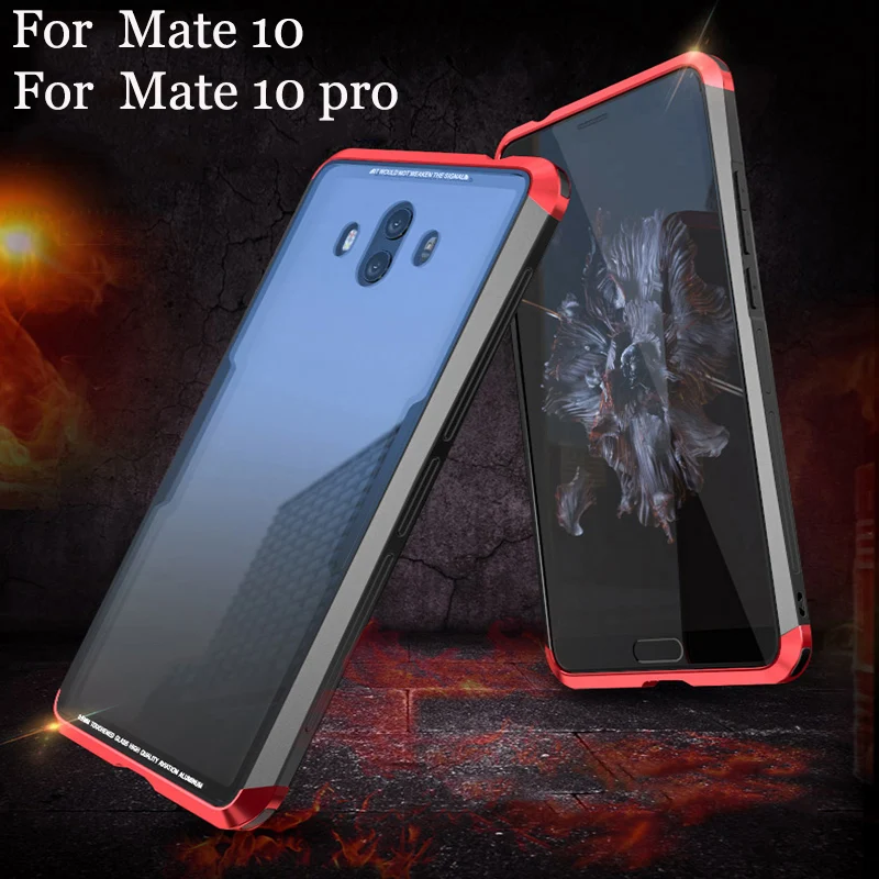 Для Huawei Mate10 чехол Роскошный 360 полная защита 3в1 Алюминиевый металлический ПК