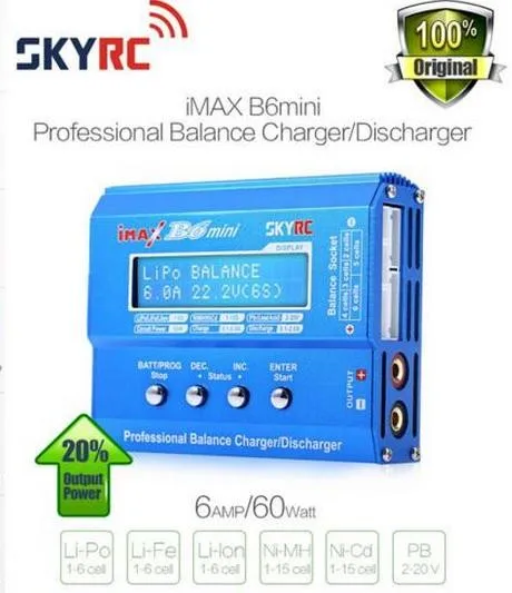 Заводская распродажа SKYRC Imax B6 мини 60 Вт Профессиональный Баланс Зарядное устройство Dis зарядное устройство для RC вертолета Зарядка батареи