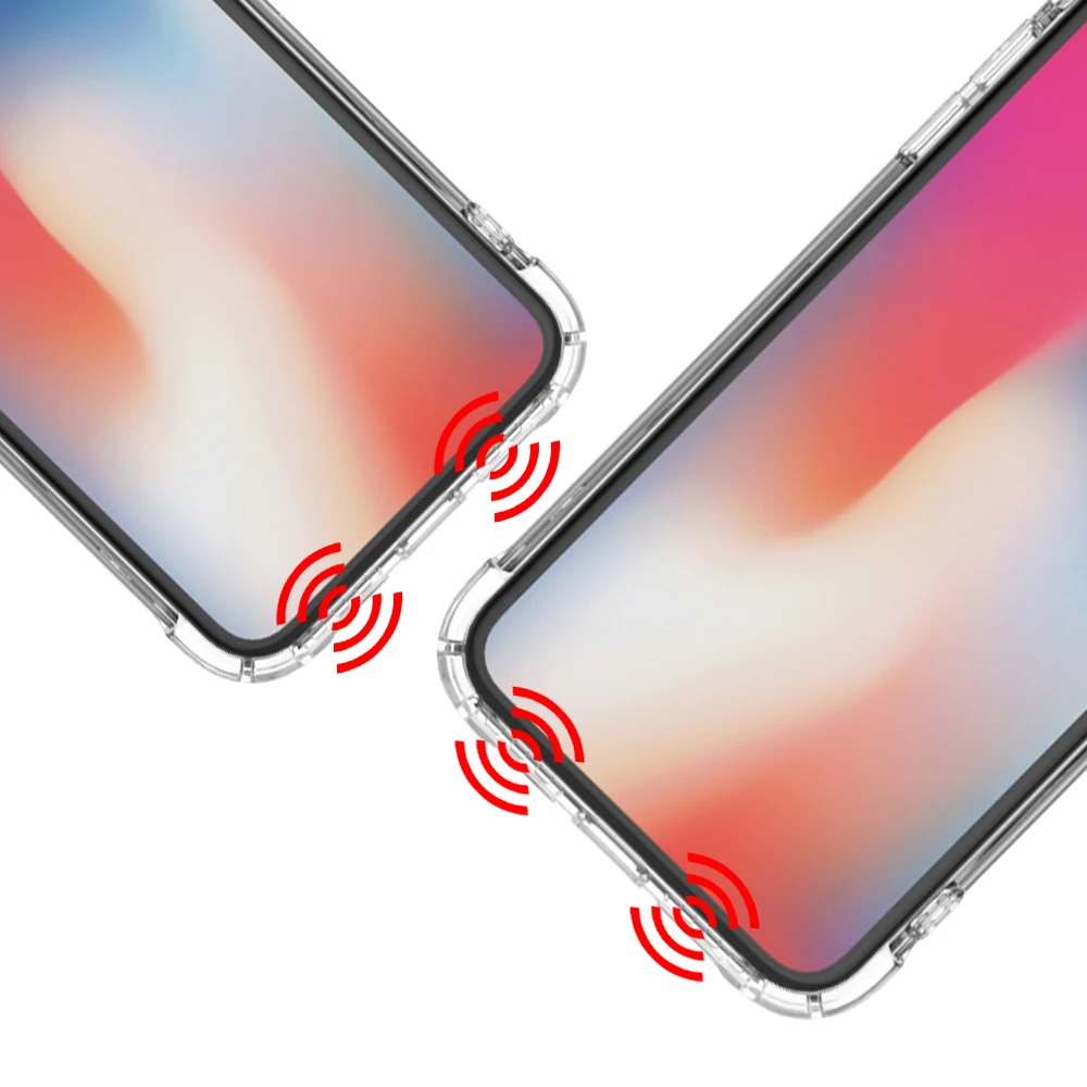 Чехол для iphone X Силиконовый мягкий чехол на воздушной подушке противоударный