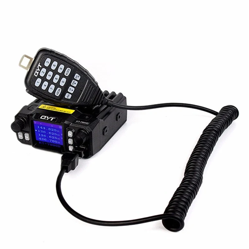 

NEW QYT KT-7900D Mobile Radio 25W 200CH 136-174/220-270/350-390/400-480MHz Four Full Color Display FM Vehicle Transceive Radio