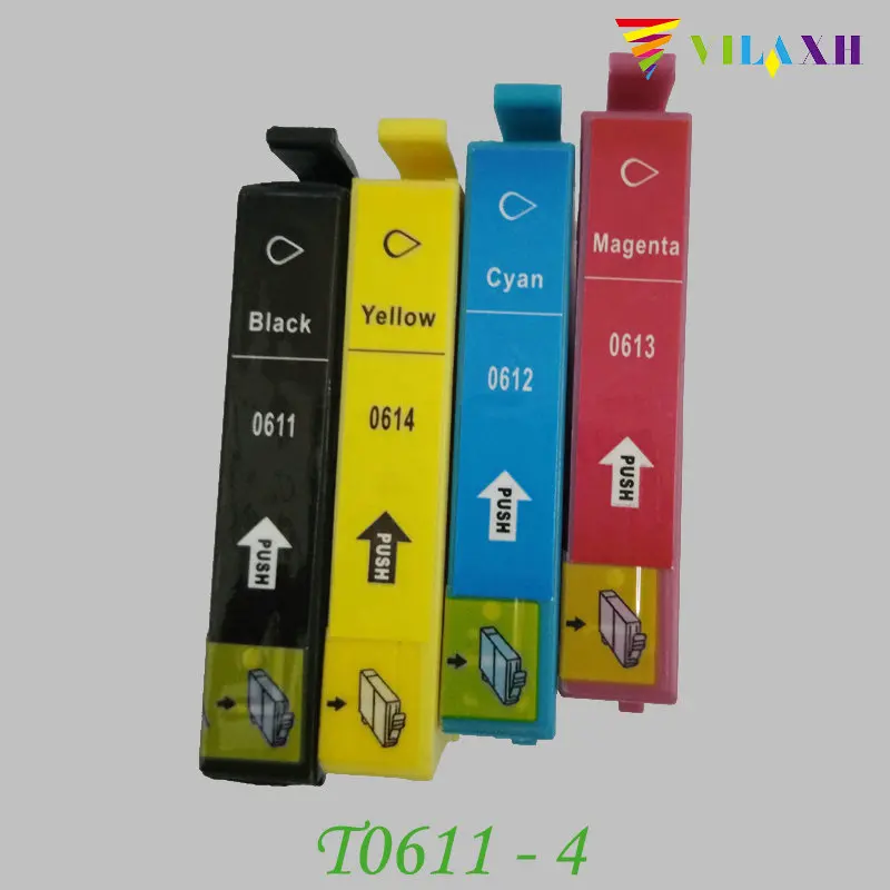 Чернильный картридж vilaxh T0611 - T0614 для принтера Epson Stylus D68 D88 DX3800 DX3850 DX4800 DX4850 |