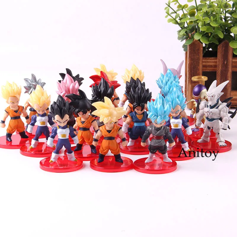 Dragon Ball Z Сон Гоку аниме Рисунок с изображением Сон Гоку, Вегета Фриза Vegetto фигурку ПВХ Коллекционная модель игрушки 21 шт./компл