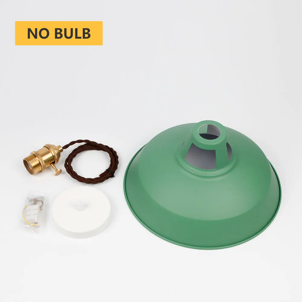 Green No Bulb 2 шт. подвесной светильник, современный подвесной светильник, несколько цветов светильник, Лофт подвесной светильник, ручки выключатели, Цоколь E27, для дома и магазина - Цвет корпуса: Green No Bulb