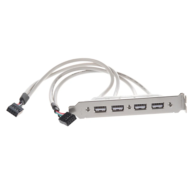 Материнская плата 4-портовый USB 2 0 до 9-контактный удлинитель кронштейна |