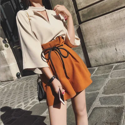 Летний модный комплект из двух предметов шифоновые милые костюмы элегантные