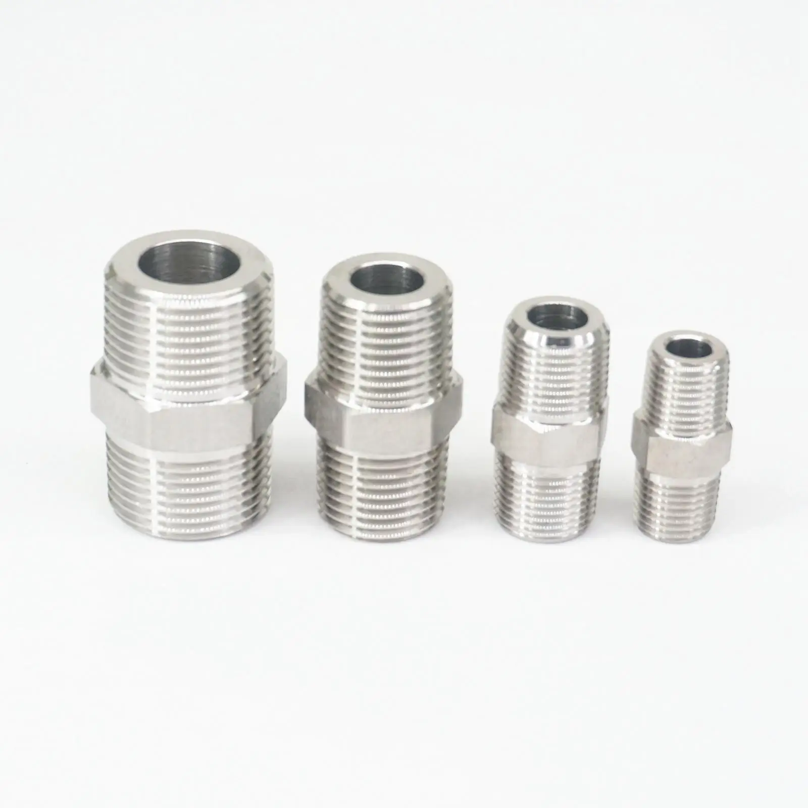 1/8 &quot1/4&quot 3/8 &quot1/2&quot BSPT папа-папа равный редуктор резьбовые 304 трубы из