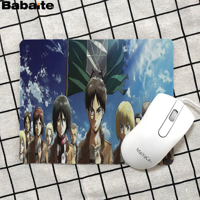 Babaite Cool New Attack On The Titans красивый коврик для мышки в стиле аниме Лидер продаж оптовая