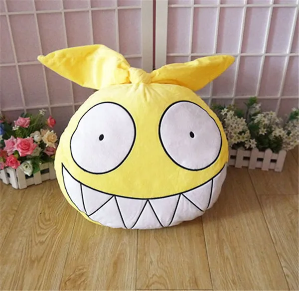 

Желтая кукла Броня зайчик хому с надписью Guns Girl School Day Z, 37 см, мягкая и плюшевая согревающая игрушка для рук