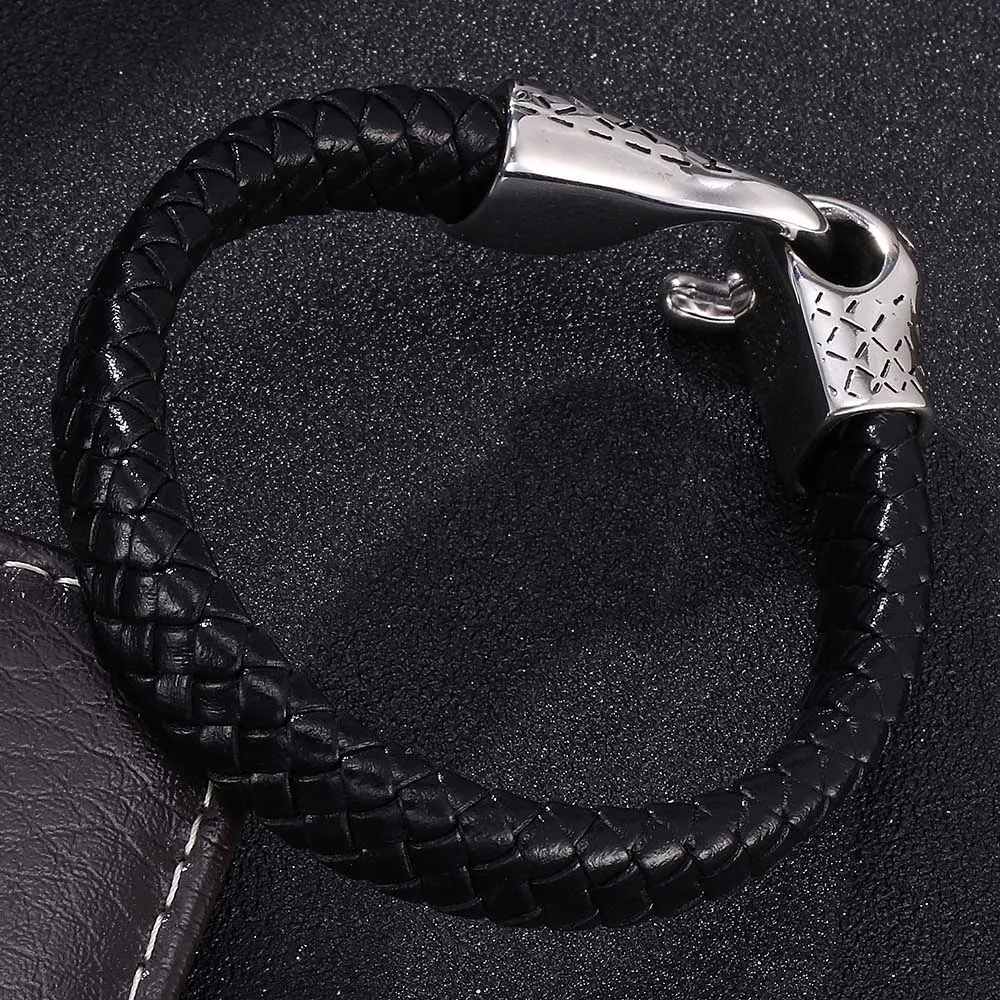 Женский браслет из натуральной кожи с пряжкой и цепочкой E758 2019|Браслеты шармами| |