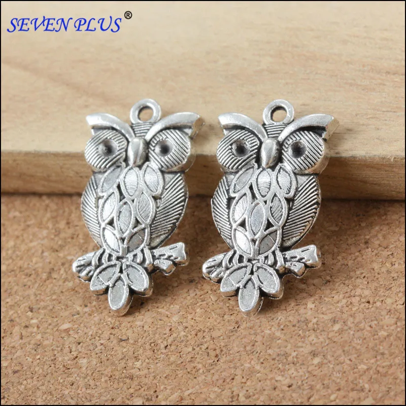 

Высококачественные металлические подвески в виде совы с покрытием из античного серебра размером 30 х16 мм с изображением животных, совы, 20 шт....