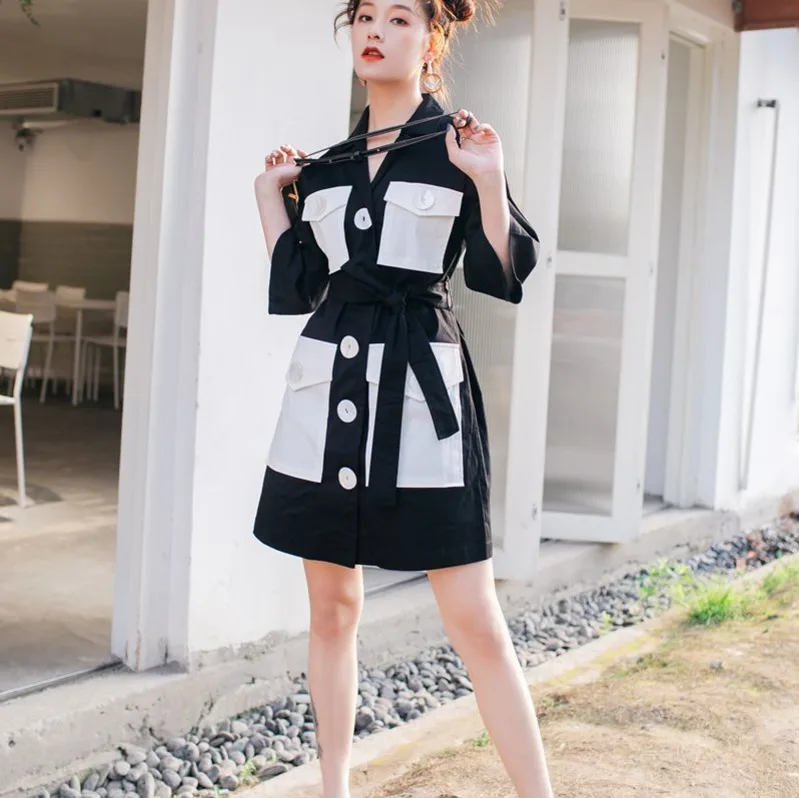 LANMREM/2019 Новые Летние Стильные Модные женские легкая одежда с короткими рукавами и