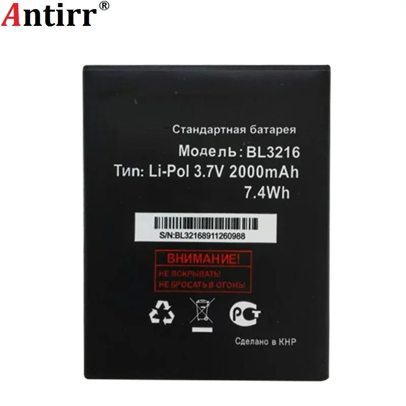 

Antirr High Quality Original BL3216 Battery For Fly IQ4414 IQ 4414 BL 3216 2000 mAh Mobile Phone Accumulator In stock Tracking