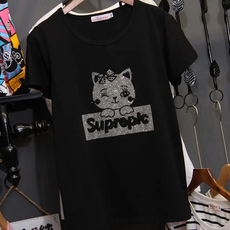 Футболка Zuolunouba женская с коротким рукавом модная Свободная рубашка в стиле