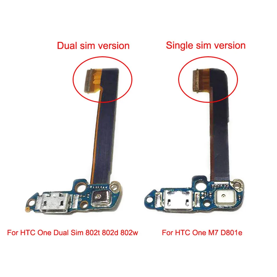 Micro USB зарядное устройство док станция Соединительная плата для HTC One M7 801e / Dual Sim 802t
