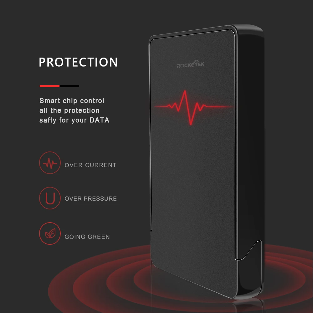 Rocketek HDD чехол 2,5 дюймов SATA для USB 3,0 SSD адаптер Коробка для жесткого диска внешний HDD корпус для ноутбука Настольный ПК