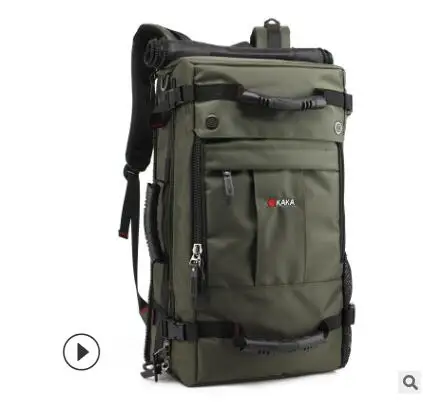 Army Green KAKA, мужские рюкзаки, сумка, Оксфорд, Бизнес Стиль, рюкзак для путешествий, сумка для мужчин, мужская водонепроницаемая сумка на плечо, рюкзак для мужчин, Mochila для путешествий - Цвет: Army Green